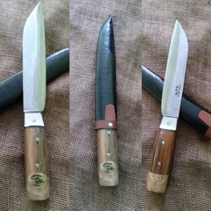 (Expert) Pisau dapur tajam bilah baja gagang fulltang tanpa sambungan