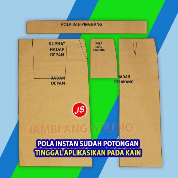 (Expert) Pola Instan Seragam SMP Cewek [ Pola Baju Jamblang Studio ] Pola Seragam SMP Perempuan