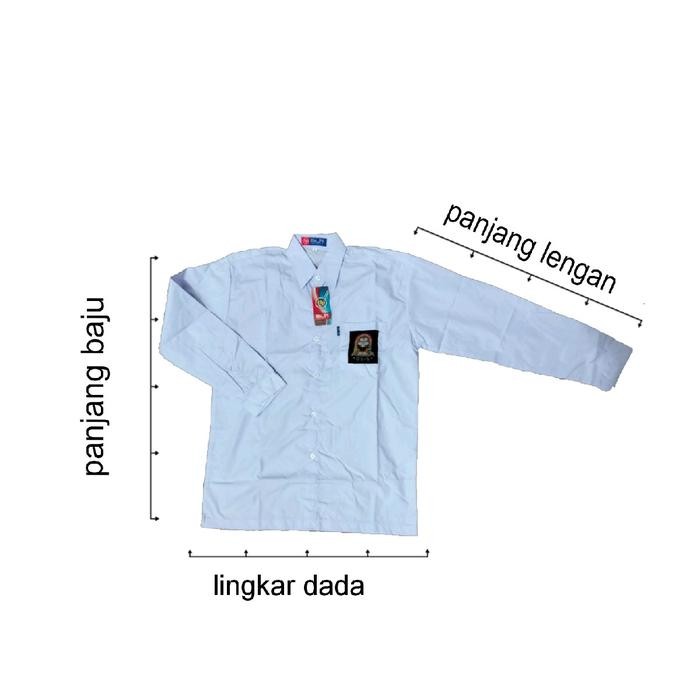 (Expert) Seragam sekolah Baju sekolah SMA lengan panjang seragam sekolah [HEPI] Katun Nyaman Putih