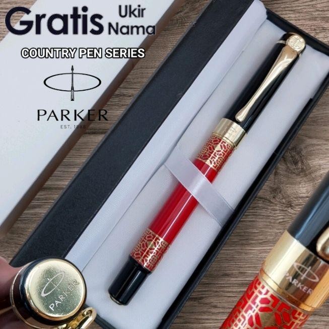 

Pulpen Mewah Elegan Roller Ball Sign Pen Country Pen Series Parker Logo Gratis Grafir Nama Dan Box