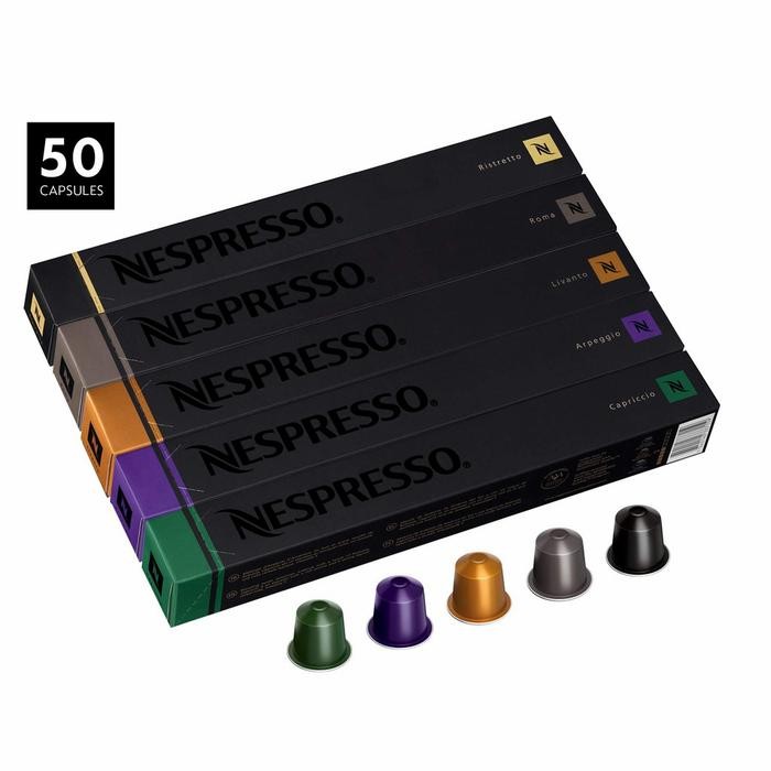 

MARI MILIKI- NESPRESSO CAPSULES ESPRESSO POPULAR COFFEE SET 5 BOX 50 CAPSULE