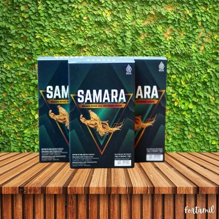 

MARI MILIKI- KOPI SAMARA GINSENG COFFEE STAMINA 1 BOX ISI 10 SACHET EX SLB