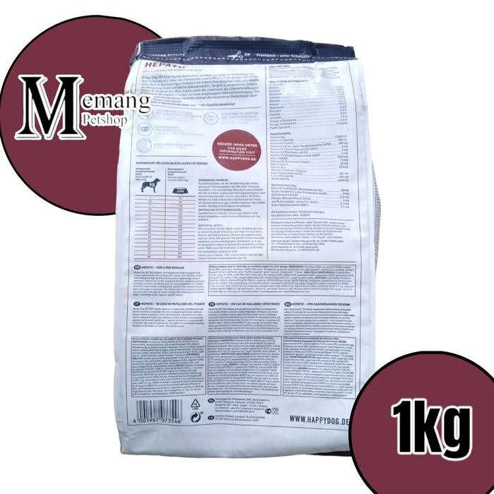 Tqs Happy Dog Vet Diet Hepatic 1Kg - Makanan Anjing - Food Terlaris