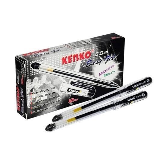 

(1Pak Isi 12 Pcs) Bolpoin Pulpen Kenko Easy Gel 0.5 - Pen Tinta 0,5 - Pena Jel Kenko - Stationery