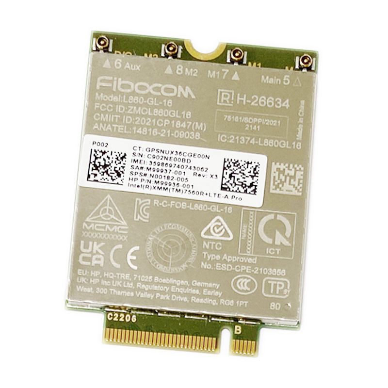 Wdxun For Fibocom L860-Gl-16 Lte Cat16 Module For 4G 5G Module L860-Gl M52040-005 4G Modem Ngff M2