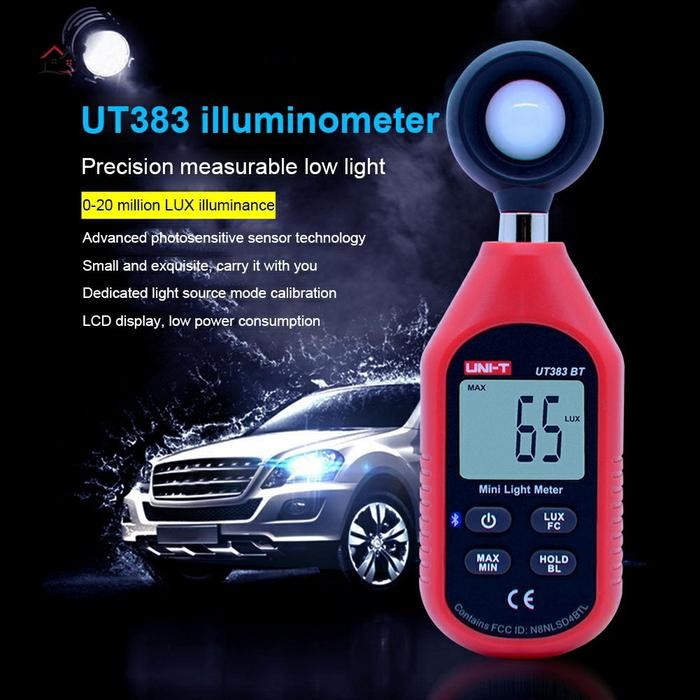 Ut383 / Ut 383 Alat Ukur Intensitas Kekuatan Cahaya Luxmeter Photo