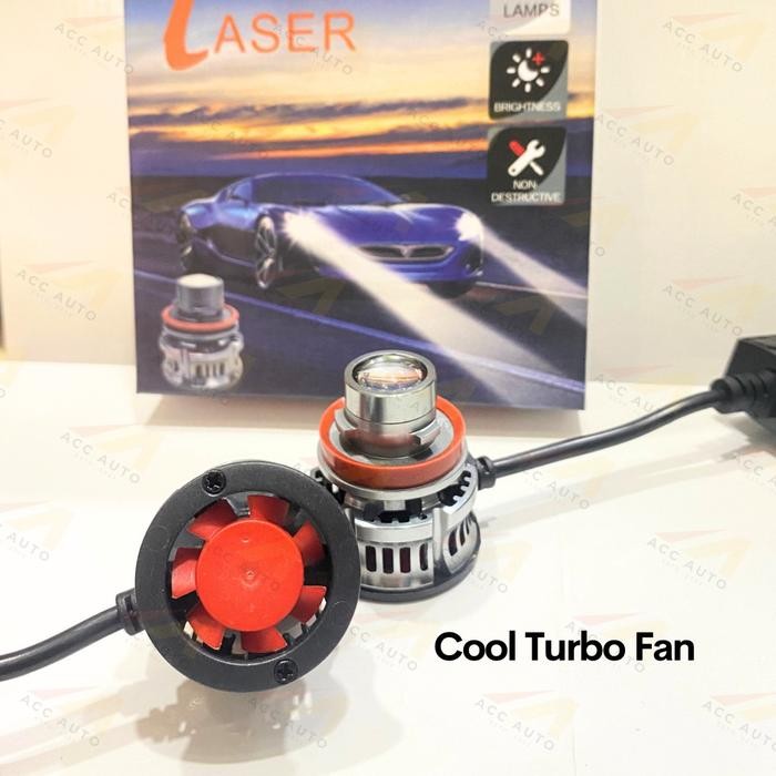 _LAMPU LED LASER PROJECTOR 6000 PUTIH H11 HB3 HB4 H7