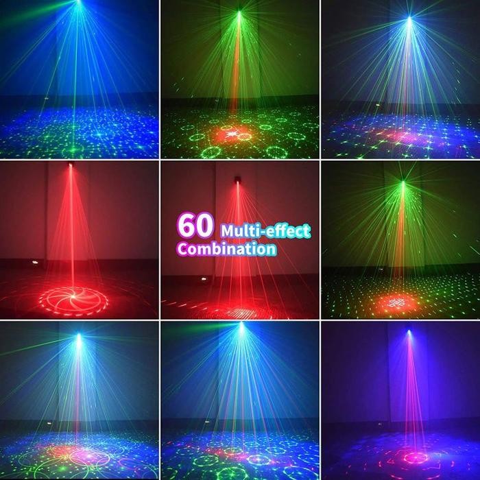 LAMPU LASER PROYEKTOR DISCO PARTY LIGHT RGB LAMPU DISKO PANGGUNG