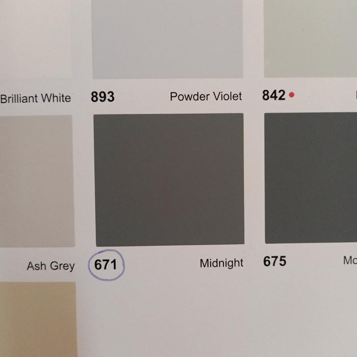 CAT TEMBOK AVITEX 671 MIDNIGHT KEMASAN 1 KG ( ABU TUA )