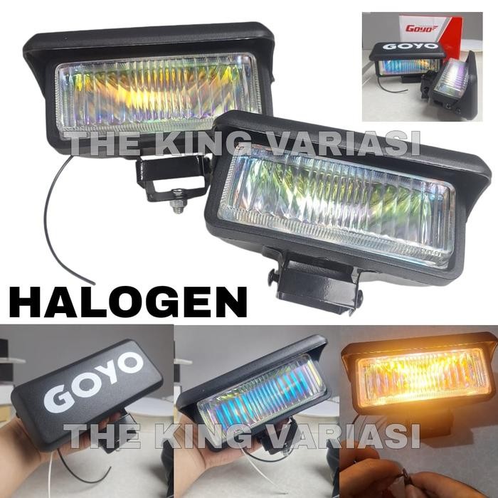 LAMPU SOROT MOTOR DAN MOBIL TOPI HALOGEN / LAMPU FOGLLAMP HALOGEN TOPI / LAMPU SOROT ANTI AIR