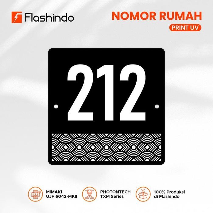 NOMOR RUMAH KAMAR HOTEL KOST AKRILIK/ACRYLIC 10X20CM 1 LAYER MURAH 1 SET BAUT HITAM/PUTIH