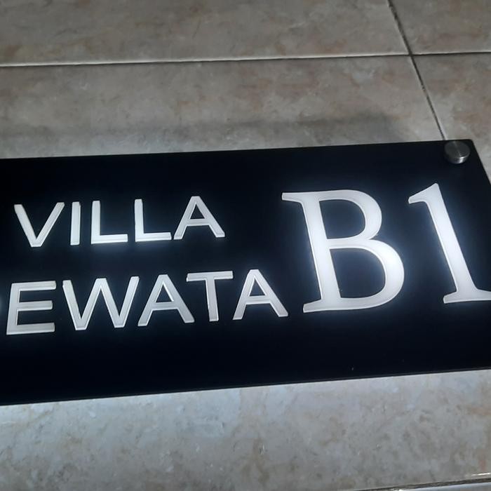 NOMOR RUMAH / PAPAN NAMA AKRILIK LED