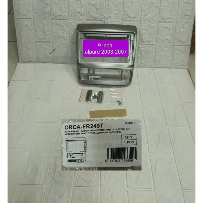List Frame 9 Inch Headunit Android Alphard 2003-2007