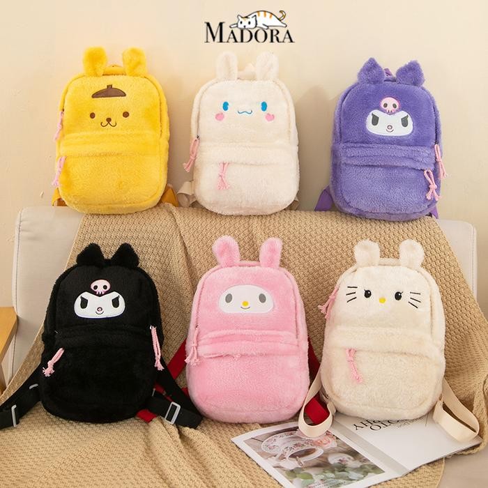 ORIGINAL Madora Tas Ransel Anak PAUD PG TK Karakter Cinoroll Sanrio Kuromi READY STOCK