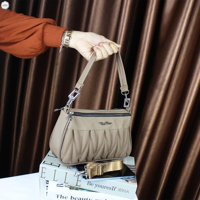 BEST SELLER LUNA AURA Tas Selempang Jinjing Wanita Viona New Bordir IW 118 Tas Viral Tas Wanita