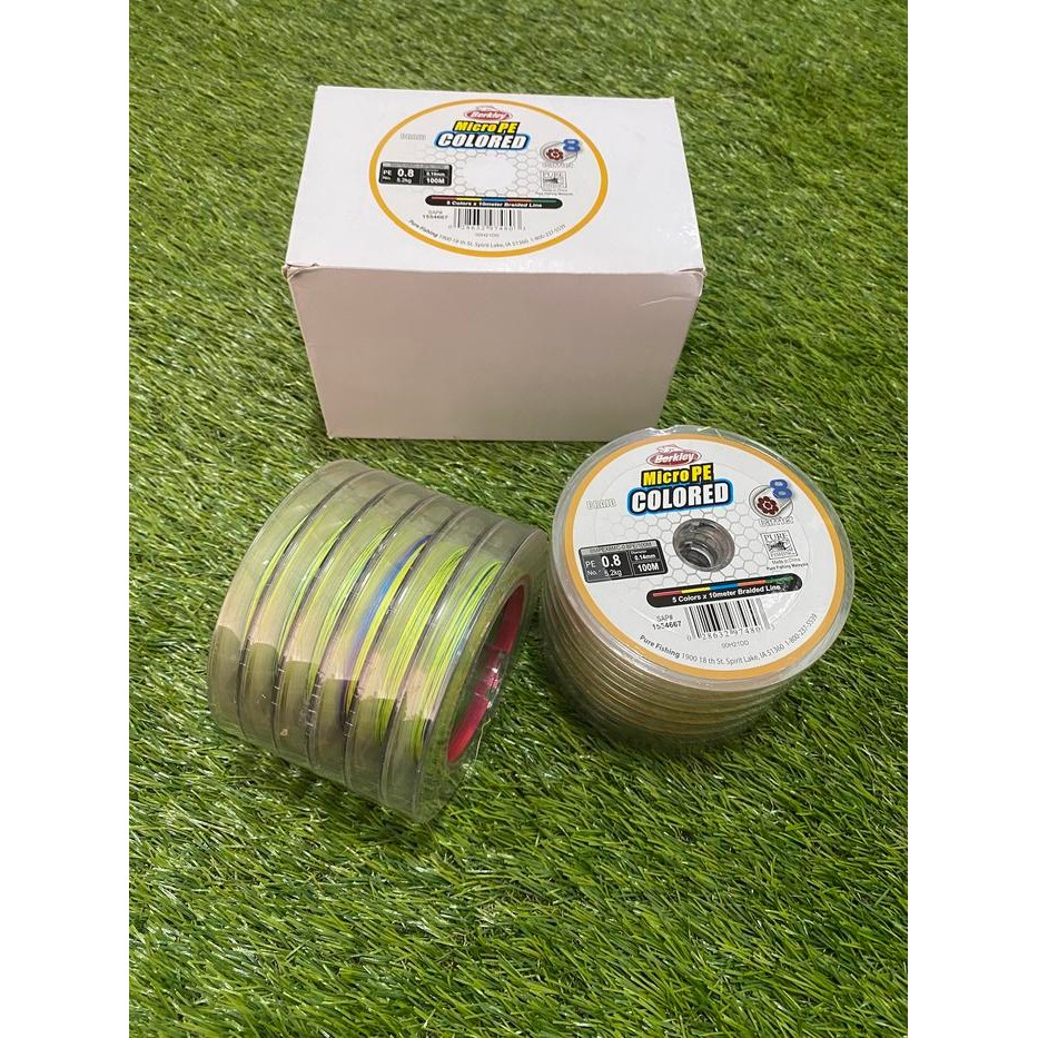 Benang Pe Berkley Micro Pe Colored X8 Per 100 Meter Multi A