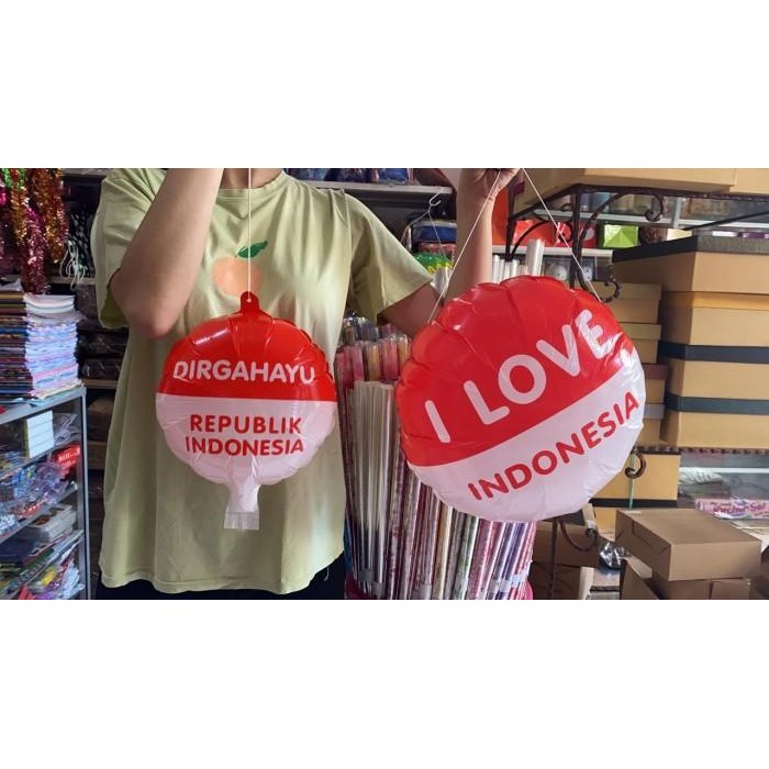 (Allthebest) Balon Foil Dirgahayu, Balon 17 Agustus, Dekorasi Agustusan