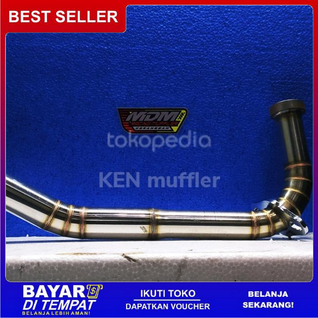 FREE ONGKIR LEHERAN PIPA LEHER KNALPOT MIO SPORTY 28-32MM CACING BISA COD