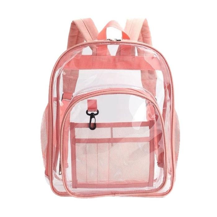 JTTOP" [ TAS KONSER ] TAS RANSEL WANITA PVC - TRANSPARAN PLASTIK UNTUK KONSER - MUAT LIGHTSTICK, HP,