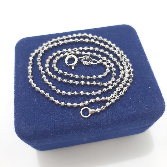 KALUNG BIJI LADA PERAK 925 LAPIS EMAS - PERHIASAN SILVER ASLI