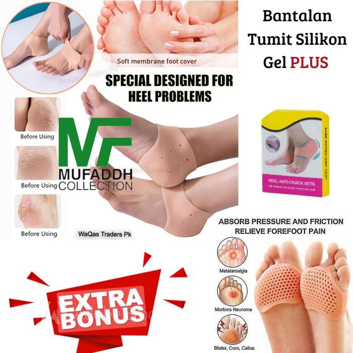Pelindung Silicon Sakit Tumit Plantar Fasciitis Muscle Radang Tumit Kode 1192