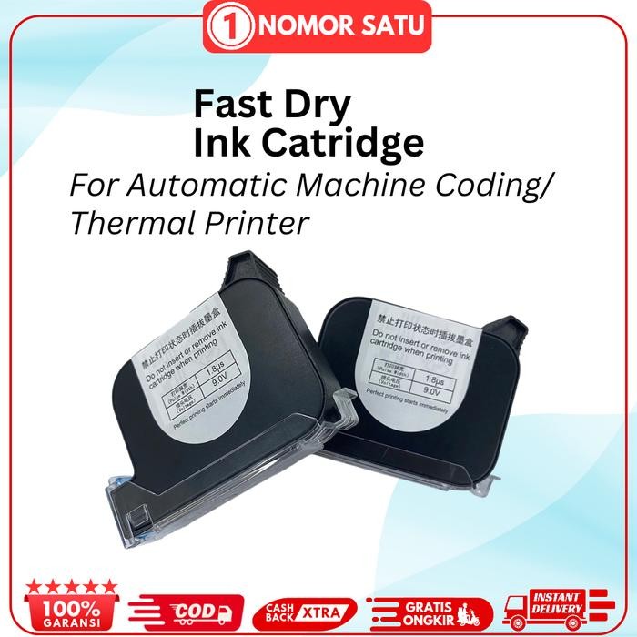 

Tinta Untuk Mesin Coding Otomatis// Thermal Printer Catridge Ink Solvent