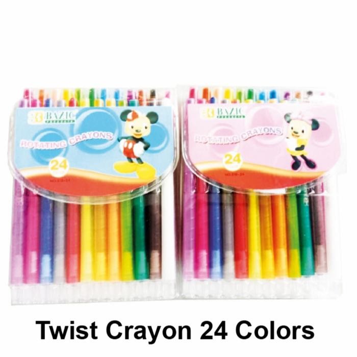 

crayon putar 24 warna twist crayon