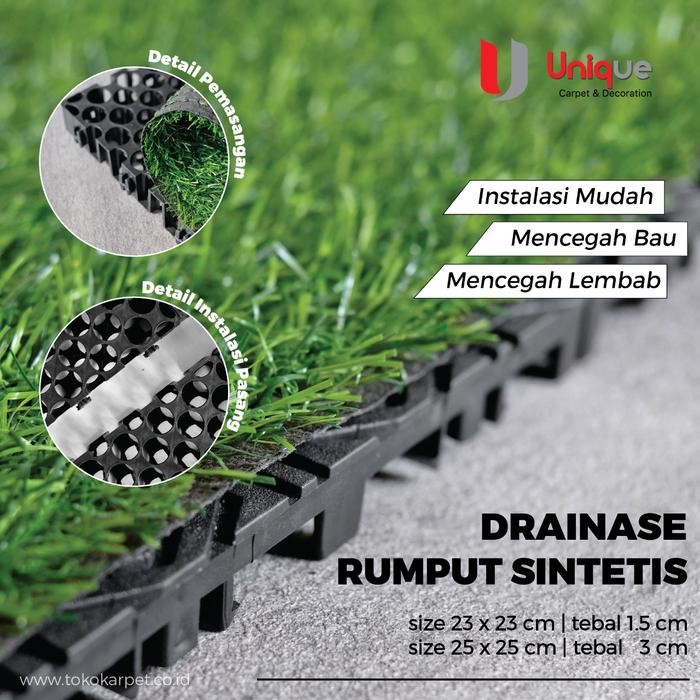 Drainase Alas Rumput Sintetis / Alas Rumput