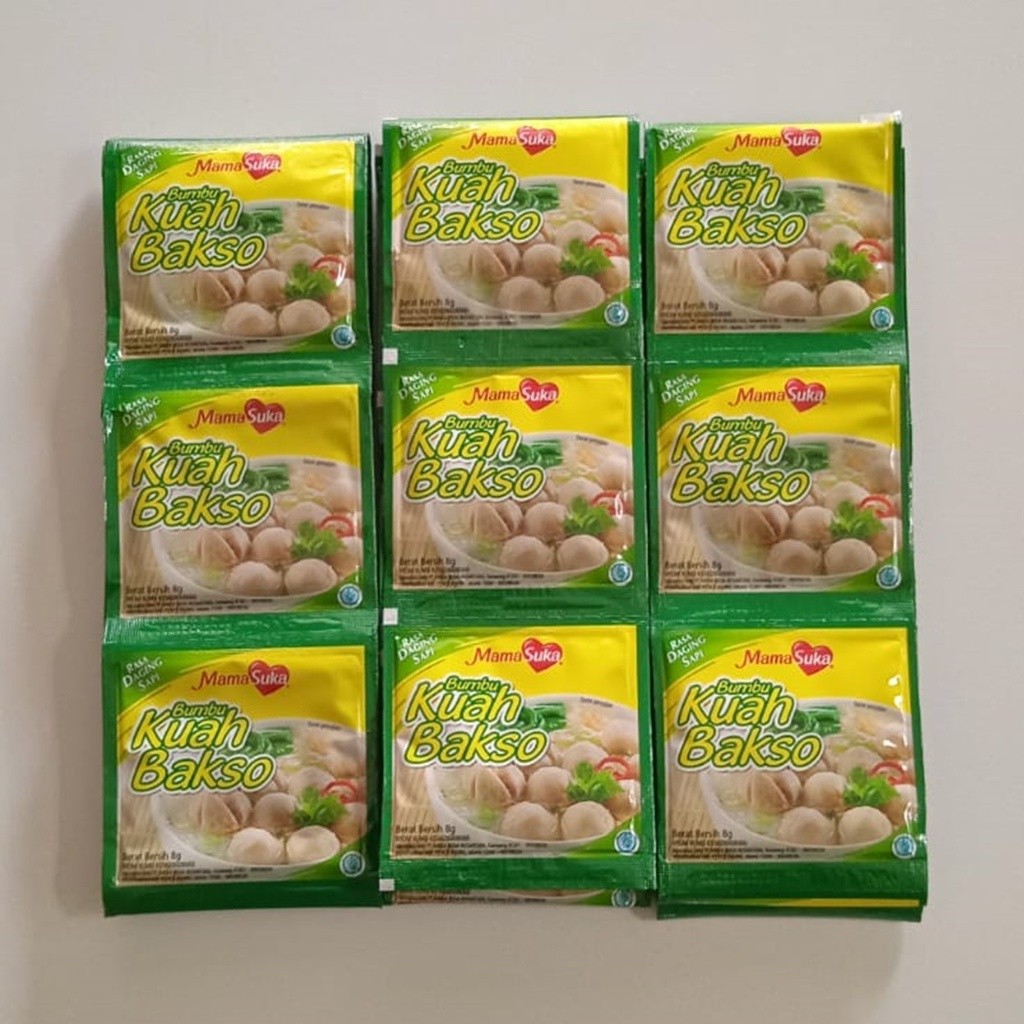 

Mamasuka Bumbu Kuah Bakso Rasa Enak 12 sachet 8gram renceng