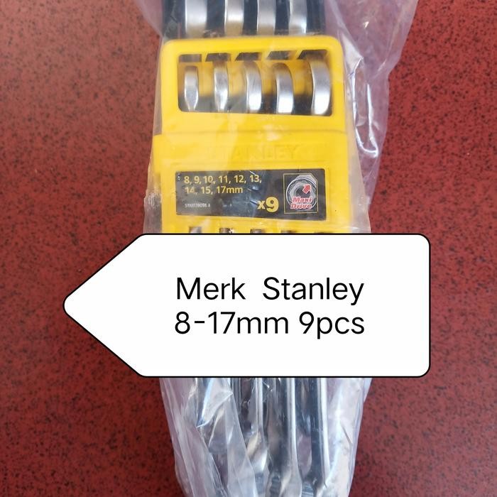 Stanley Kunci Ring Pas 9pcs 8-17mm Kunci Ring Pas 8-17mm 9pcs Stanley