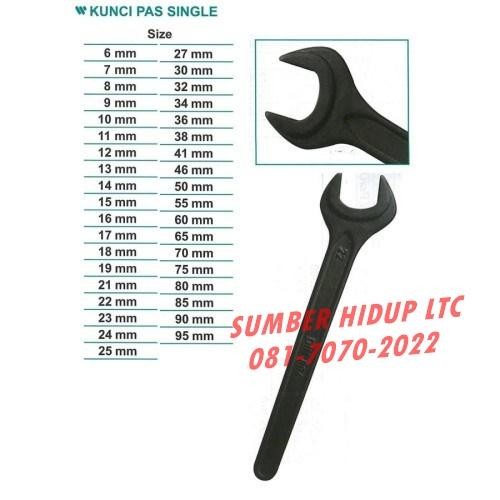 Kunci Pas Single Size 24 mm - Wipro