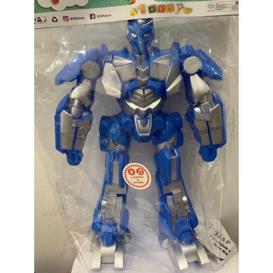 Mainan robot JUMBO transformer optimus prime bumblebee nyala suara