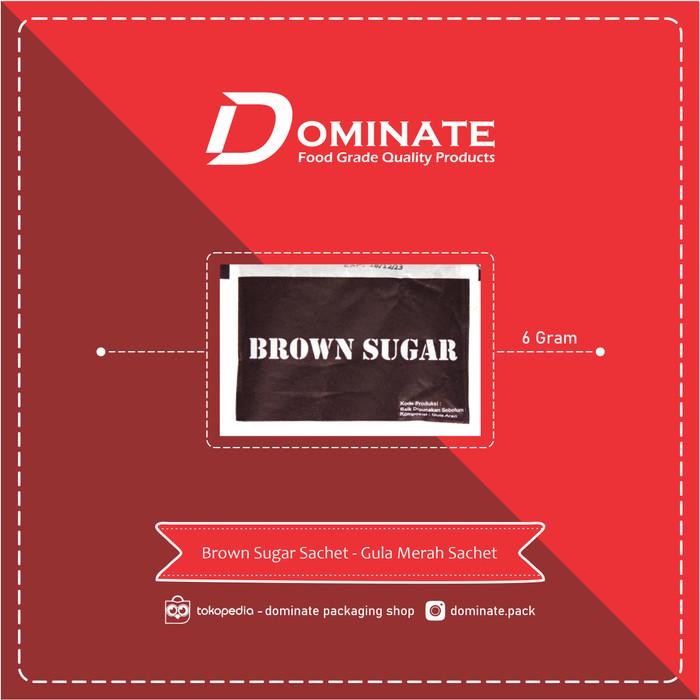 

(Allthebest) Brown Sugar Sachet Bantal 6gram Gula Merah Aren 250pcs