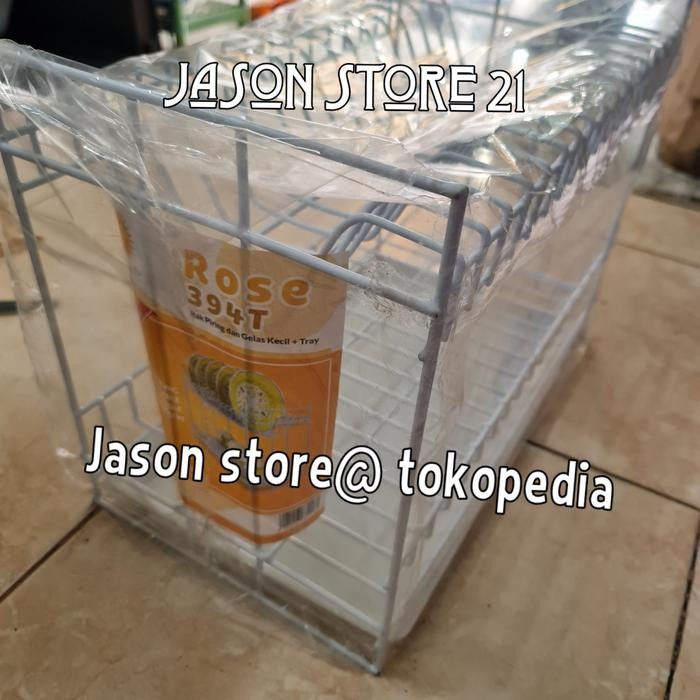 Rak piring Rose 394-T (nampan)/Rak piring gelas Rose 394T susun 2