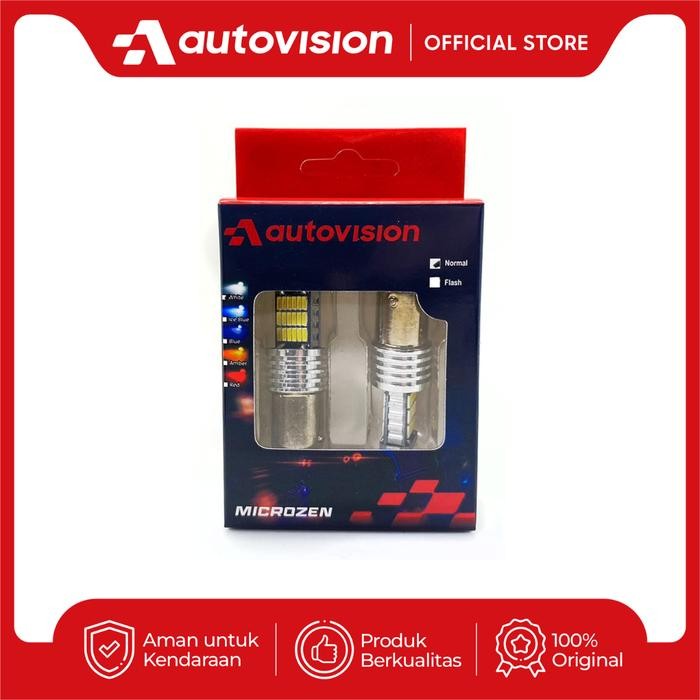 New Lampu Led Rem S25 (1157) 45-4014Smd 12V White/Putih Best Quality