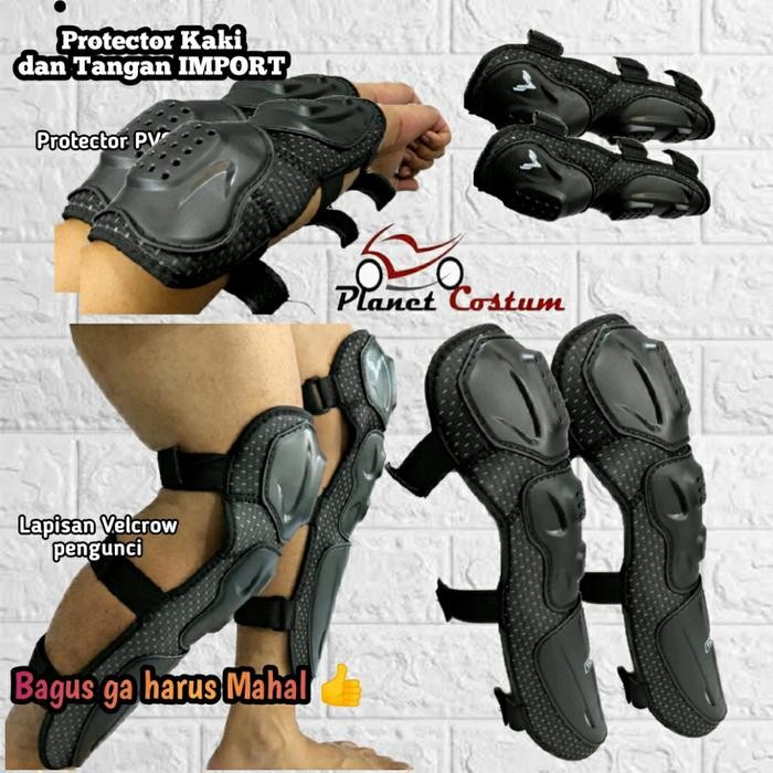 Decker FTN tangan kaki protector lutut siku bikers sepeda motor cross