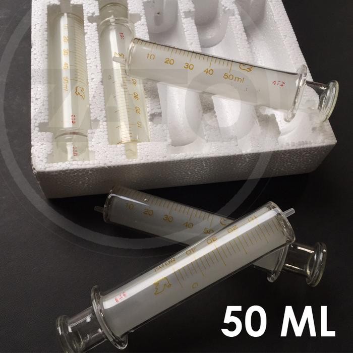 50 ML Glass Syringe suntik kaca