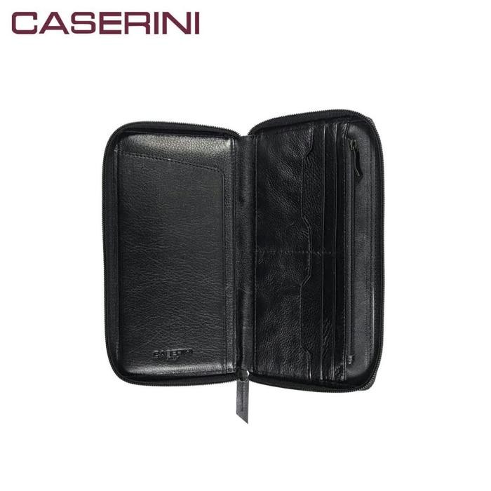 Caserini RFID Women's Wallet, Dompet Wanita Kulit Hitam CS155211-11