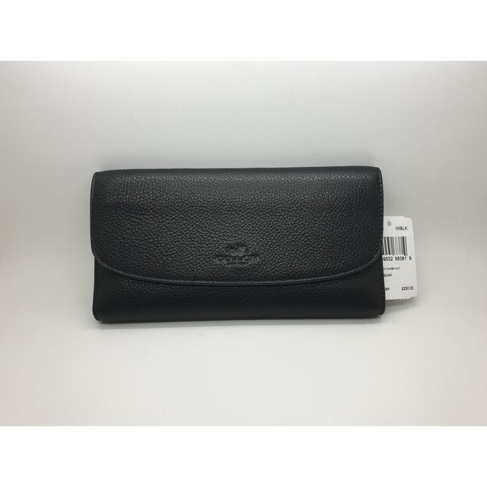 Dompet Panjang Wanita Coach Warna Hitam