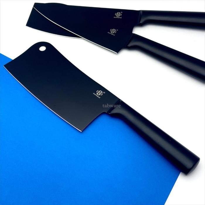 (1pc) Pisau Parang Hitam/Pisau Stainless/Pisau Daging Tulang/Pisau Tajam Stainless Steel 3Cr13