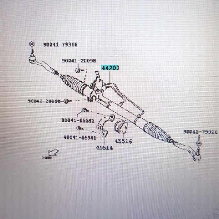 Rack Steer / Steering Rack Assy Avanza Xenia Oli Heiker Kode 091