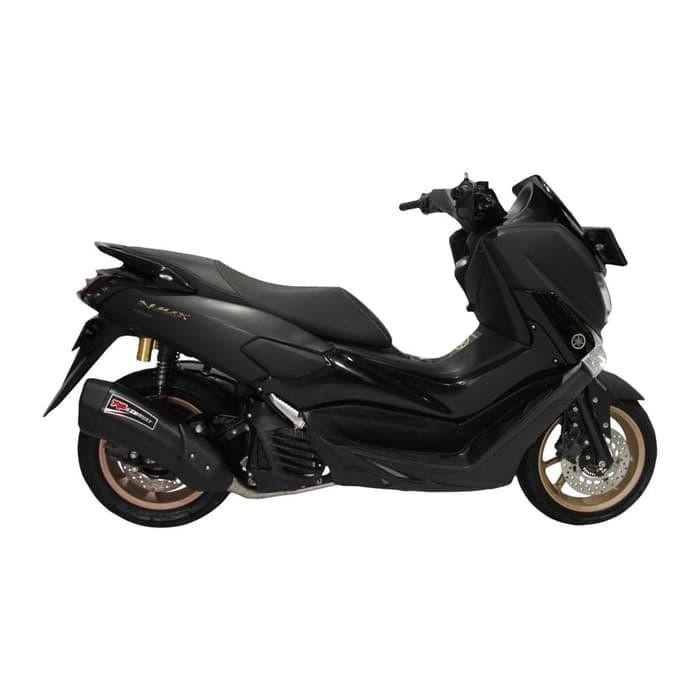 Knalpot Racing R9 Maxxi Series Stainless Black Yamaha N Max / NMax
