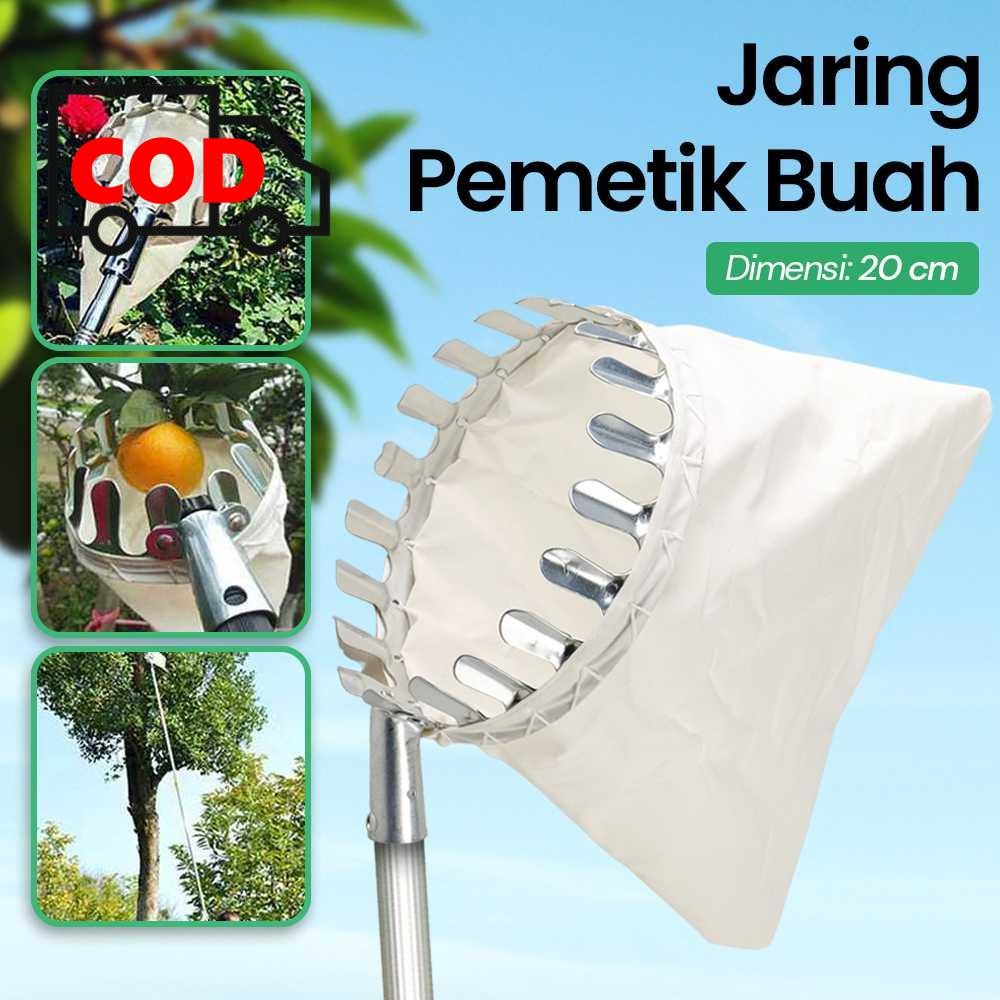 Jaring Net Pemetik Buah Multifungsi Alat Petik Buah Mangga Jambu Galah Ambil Buah Tinggi Tanpa Ribet