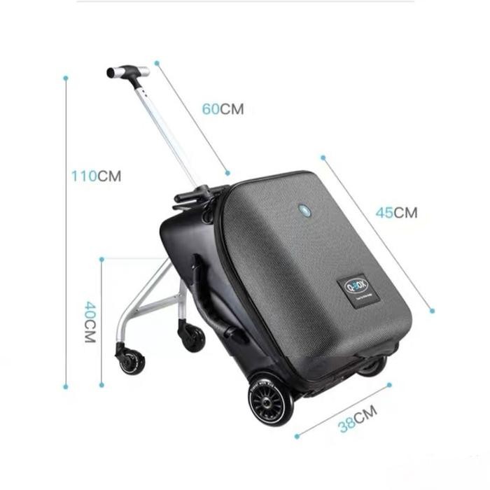 Koper Stroller Lazy Anak Luggage 2 In 1 Koper Duduk Anak Qbox Q-Box Limited EDition