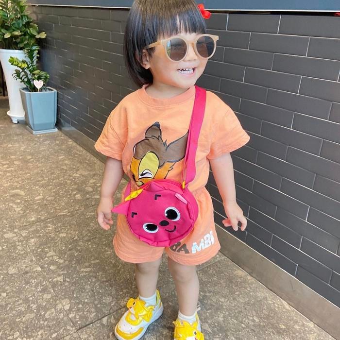 Pinkfong Baby Shark Jelly Cross Bag /Sling Bag / Tas Selempang