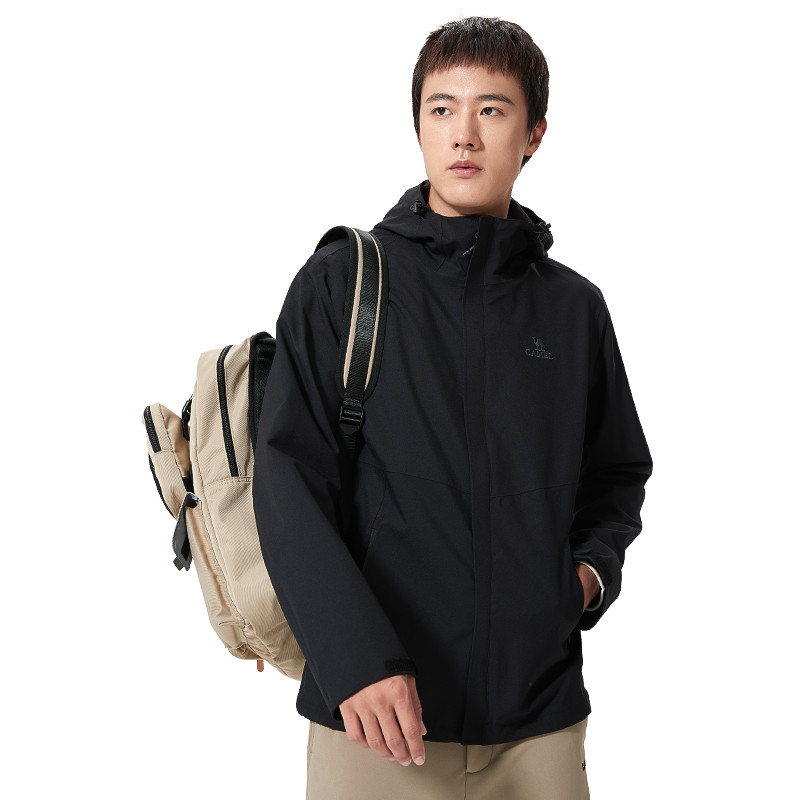 GOLDEN CAMEL Men's Jacket Single-layer Outdoor Travel Hiking Jackets Waterproof Wear-resistant Windb