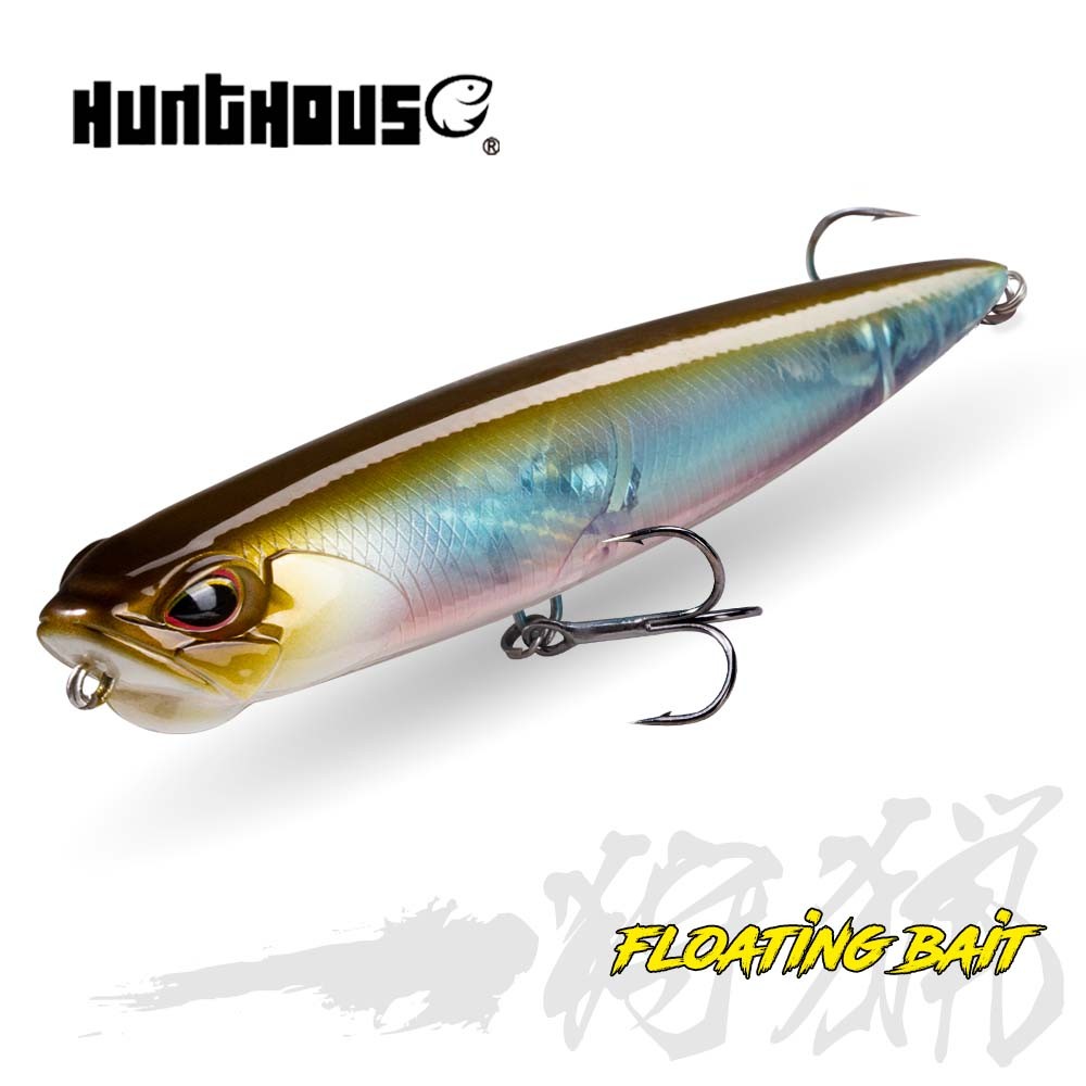 Hunthouse Pencil Lure 65/100mm 5.5/14.5g Floating Crankbait Pesca Artificial Bait Stickbait Whopper 
