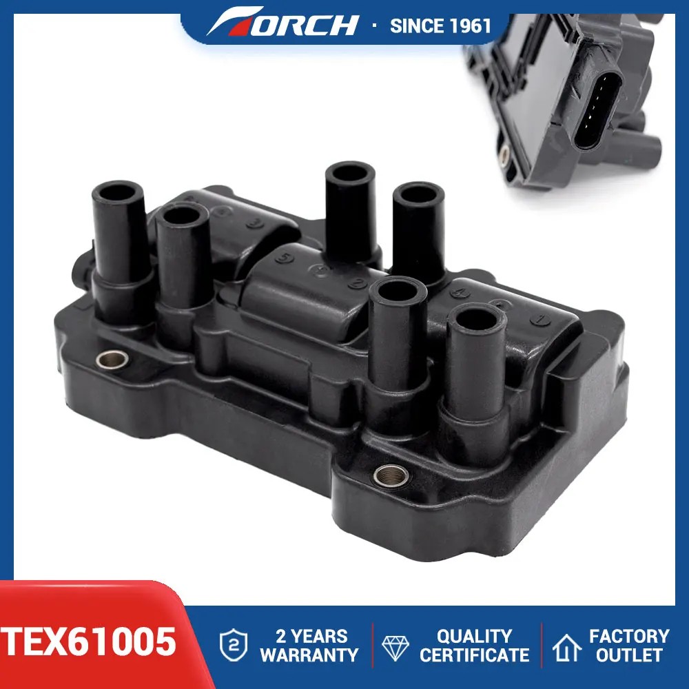 Ignition Coil TEX61005 Replace for GM 12587153 12595088 5114AA145 D516A H6T40171ZC UF434 C1521 12568