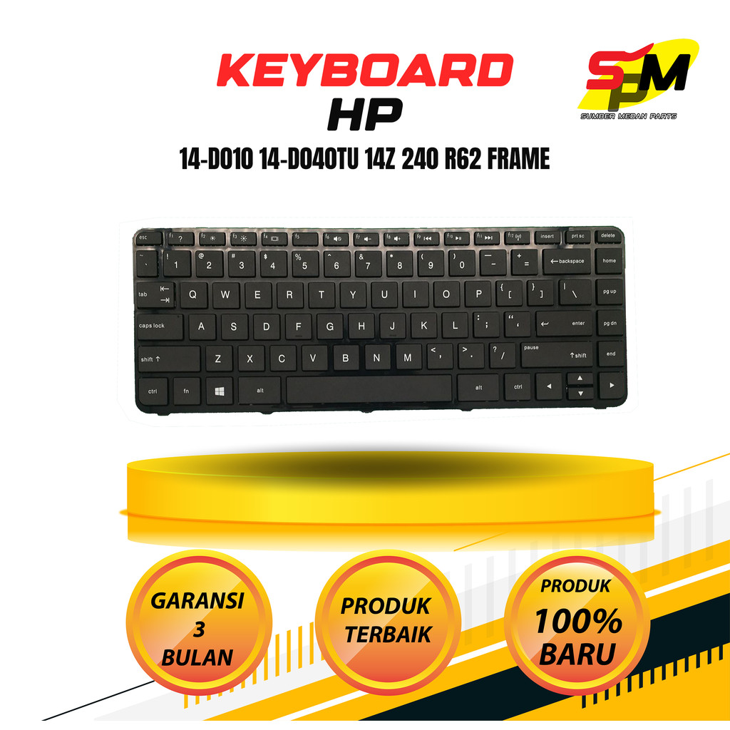 Keyboard HP 14-d010 14-d040tu 14z 240 r62 Frame