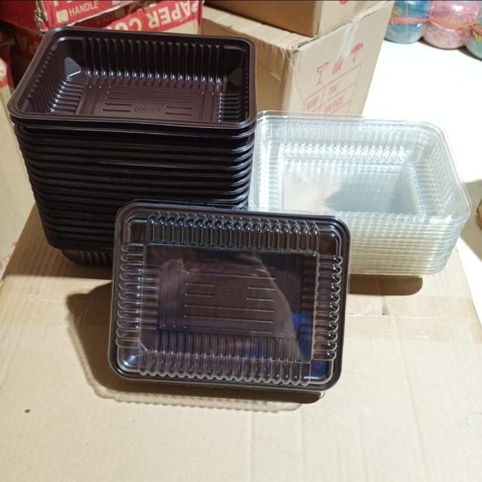 Mika Brownis S / Kecil Small +Tutup / Tempat Kue Pudding Mini 50pcs